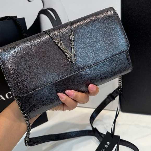 Versace Virtus Clutch on Chain Bag BNWT WITH COA - Picture 5 of 12